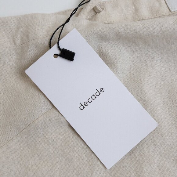 ✨ Decade Studio Dana Camisole Linen Cotton Cropped Top Ivory  Size 2-4 - Picture 8 of 11